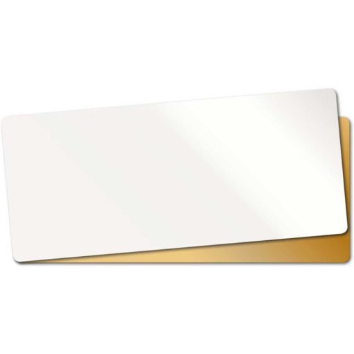 Aufkleber blanco weiß oder blanco gold für Etikettendrucker oder zum beschriften mit der Hand