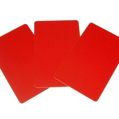 Karten für Kartendrucker Farbe rot