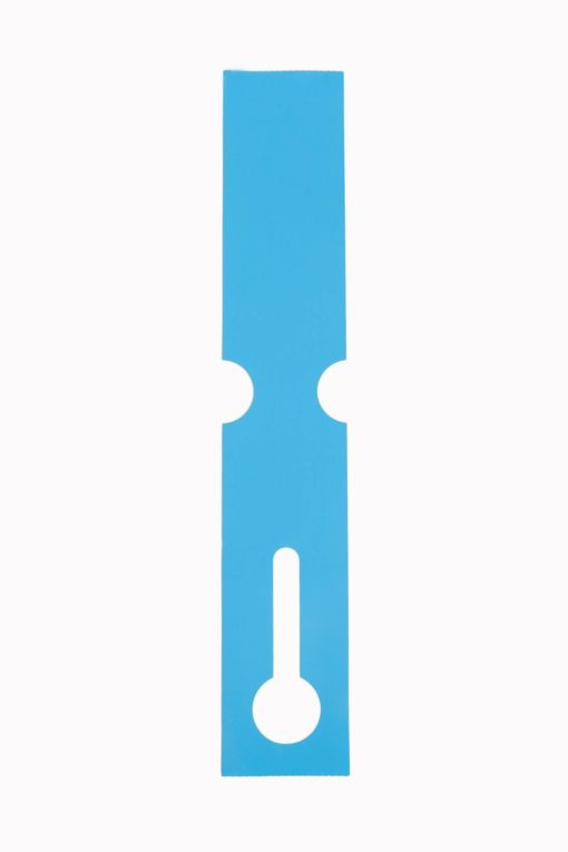 Schlaufenetikett blau