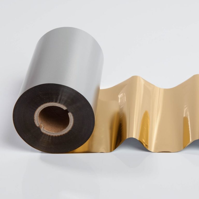 Thermotransferfolie gold metallic für Etikettendrucker