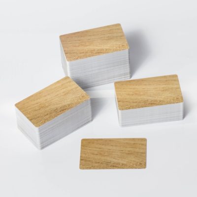 Plastikkarten - Holzoptik 100 St.-0
