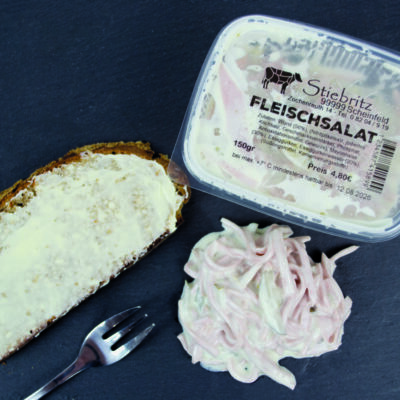 Transparentes Etikett für Salatbecher