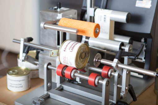 Etikettendrucksystem zum Dosen etikettieren halbautomatisch
