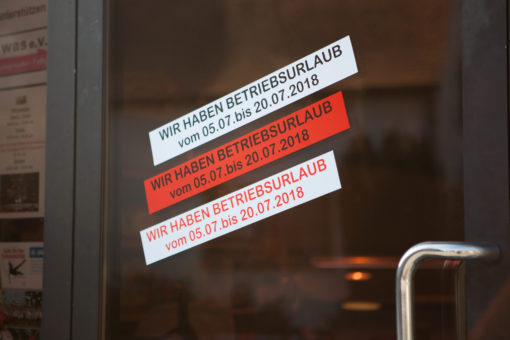Werbefolie zum selber bedrucken