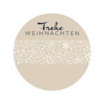 runde Weihnachtsetiketten