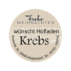 runde Weihnachtsaufkleber