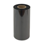 Thermotransferfolie für PE Etiketten schwarz - 110mm breit.